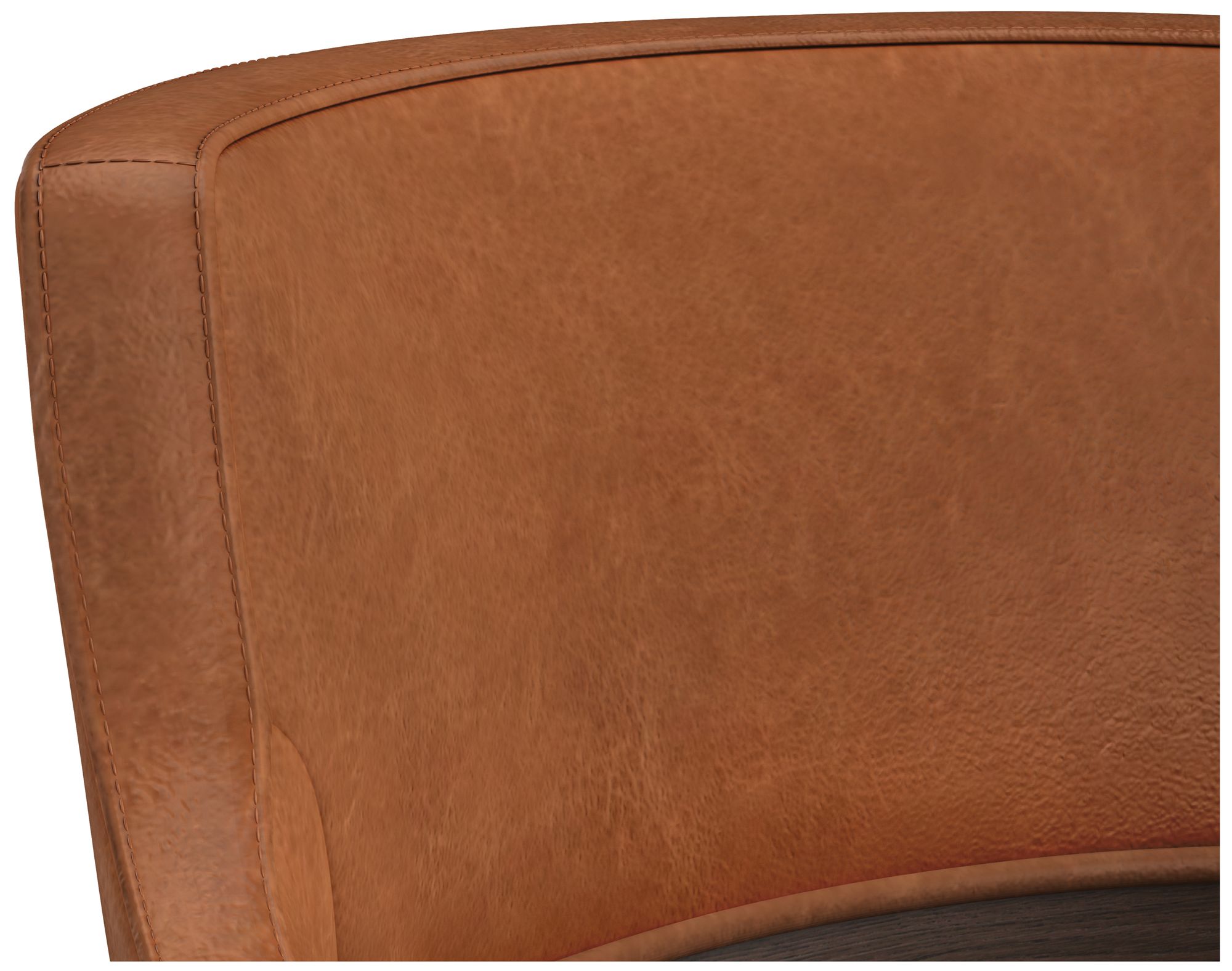 Sunpan Brylea Barstool Brown Shalimar Tobacco Leather