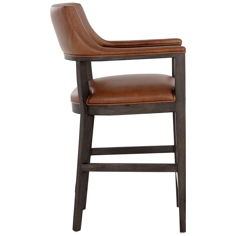 Image 2 Sunpan Brylea Counter Stool Brown Shalimar Tobacco Leather more views