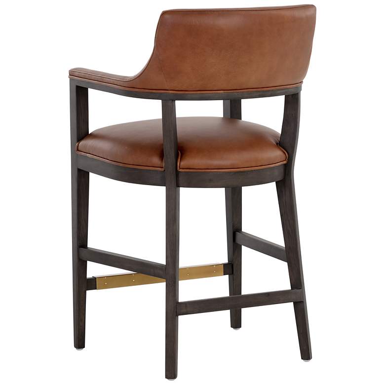 Image 3 Sunpan Brylea Counter Stool Brown Shalimar Tobacco Leather more views