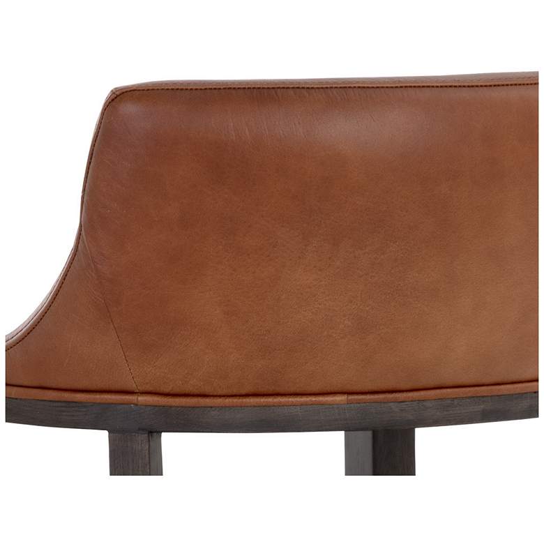 Image 7 Sunpan Brylea Counter Stool Brown Shalimar Tobacco Leather more views
