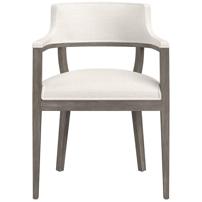 Image 2 Sunpan Brylea Dining Armchair Ash Gray Linoso Ivory more views