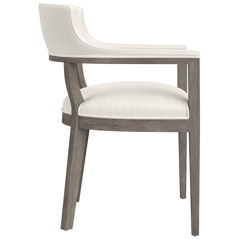 Image 3 Sunpan Brylea Dining Armchair Ash Gray Linoso Ivory more views