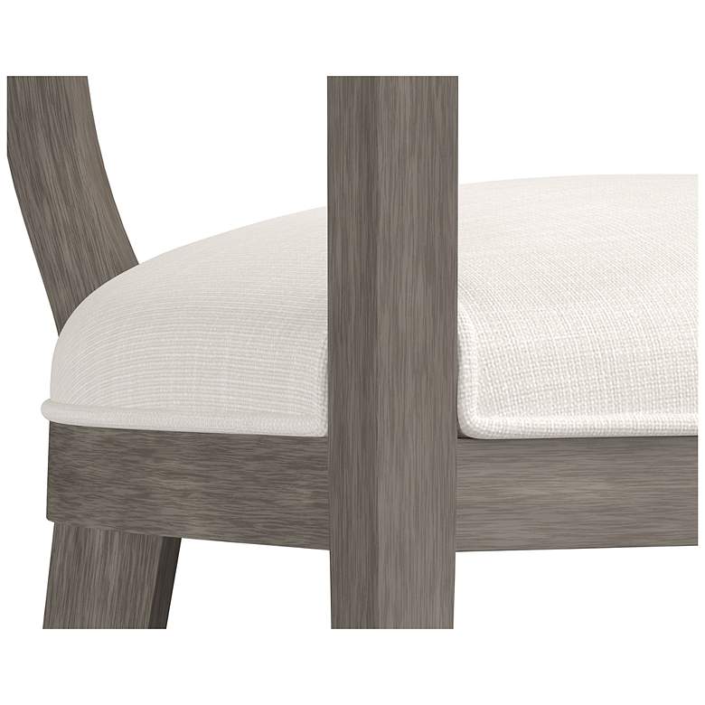 Image 5 Sunpan Brylea Dining Armchair Ash Gray Linoso Ivory more views