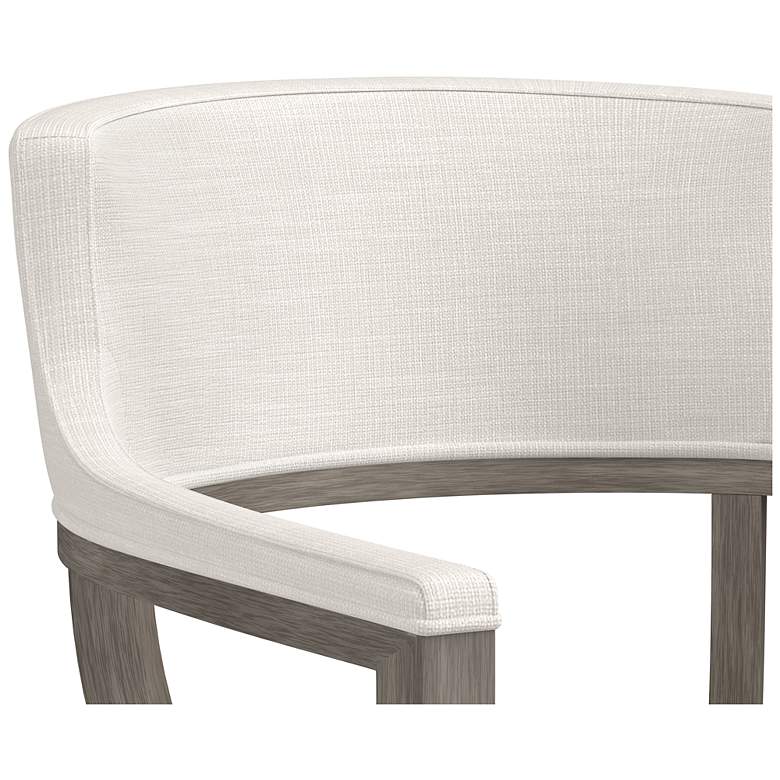 Image 6 Sunpan Brylea Dining Armchair Ash Gray Linoso Ivory more views