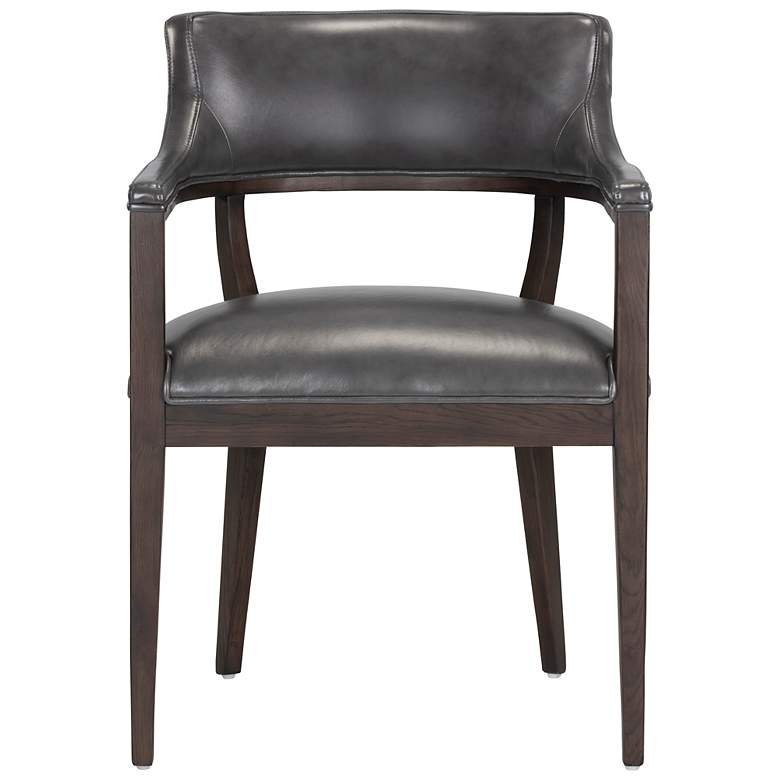 Image 2 Sunpan Brylea Dining Armchair Brown Brentwood Charcoal Leather more views