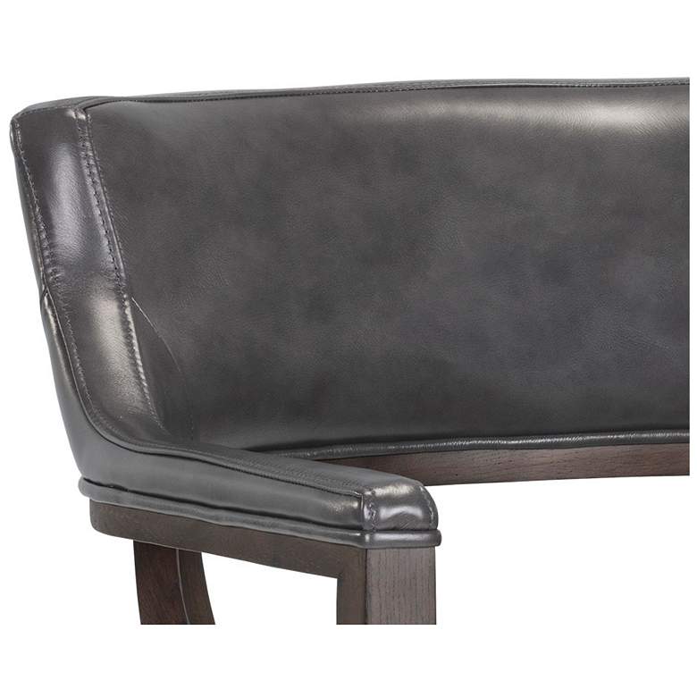 Image 6 Sunpan Brylea Dining Armchair Brown Brentwood Charcoal Leather more views