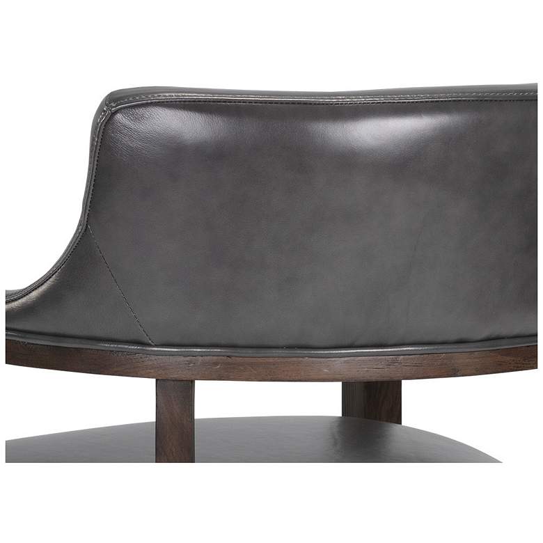 Image 7 Sunpan Brylea Dining Armchair Brown Brentwood Charcoal Leather more views