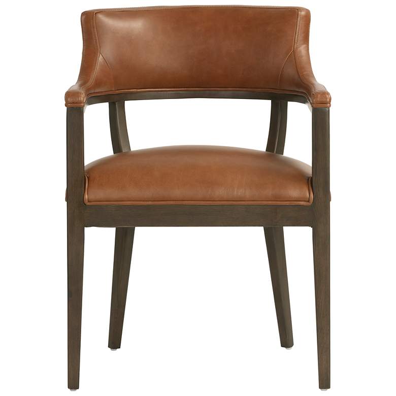 Image 3 Sunpan Brylea Dining Armchair Brown Shalimar Tobacco Leather more views