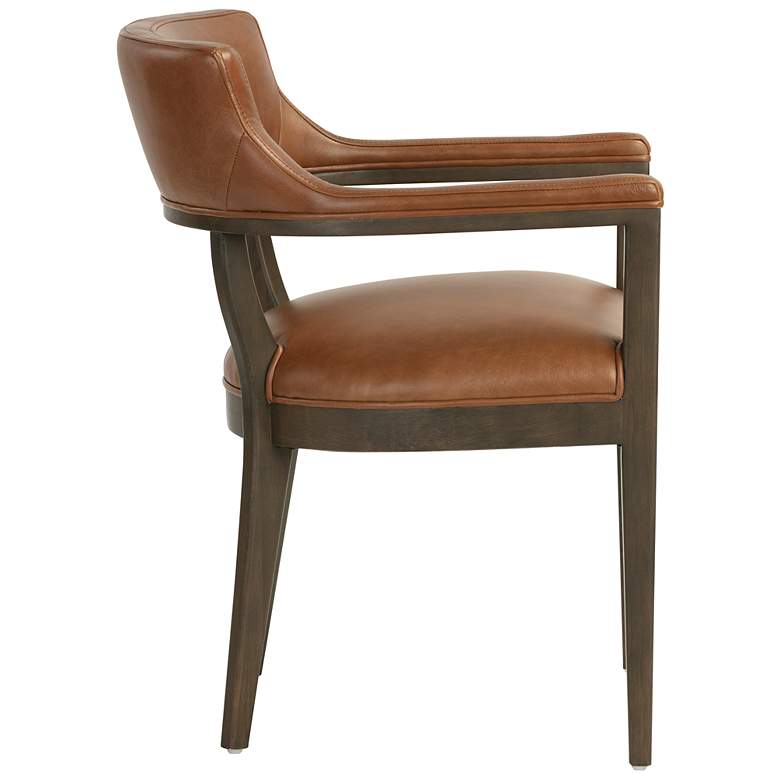 Image 4 Sunpan Brylea Dining Armchair Brown Shalimar Tobacco Leather more views