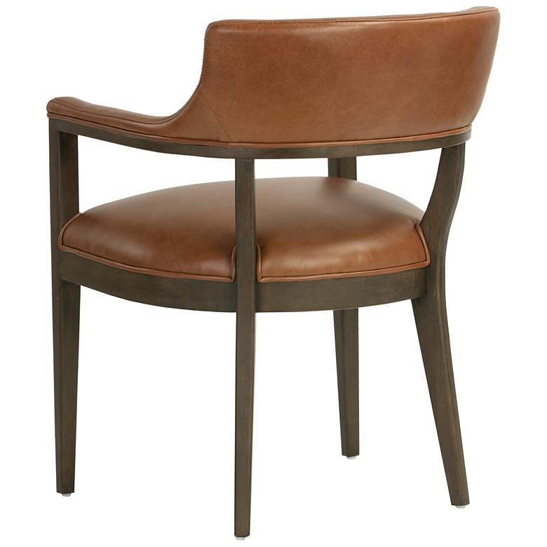 Image 5 Sunpan Brylea Dining Armchair Brown Shalimar Tobacco Leather more views