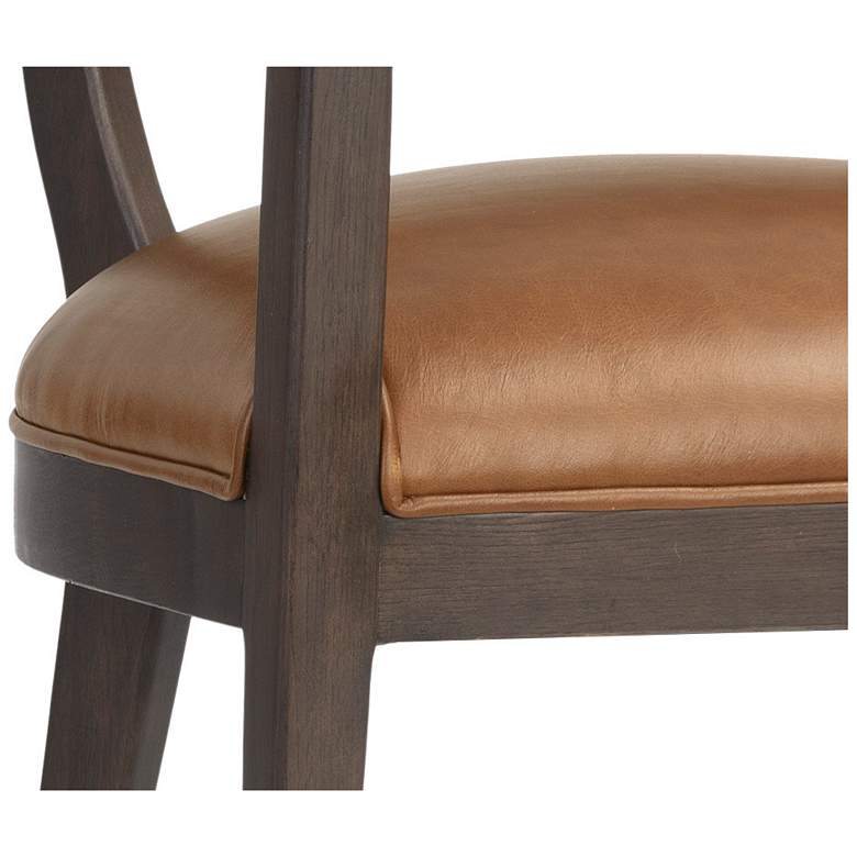 Image 6 Sunpan Brylea Dining Armchair Brown Shalimar Tobacco Leather more views