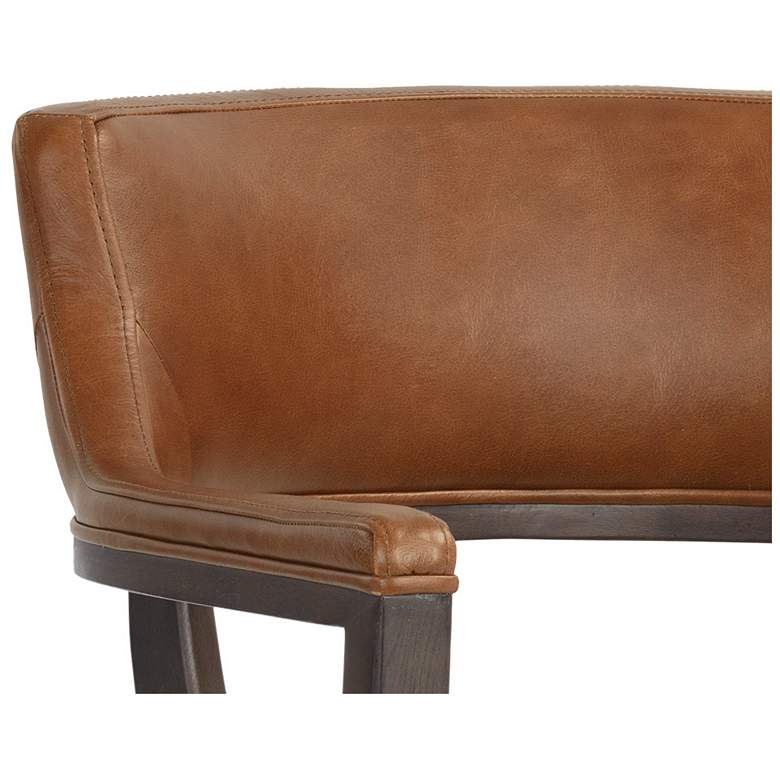 Image 7 Sunpan Brylea Dining Armchair Brown Shalimar Tobacco Leather more views