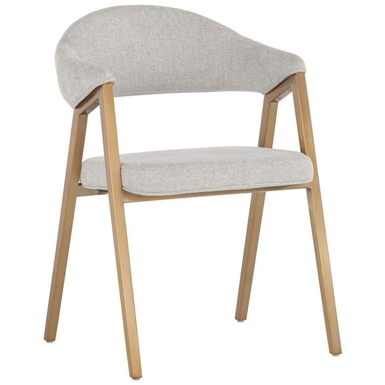 Image 1 Sunpan Burgos Dining Armchair Belfast Heather Gray