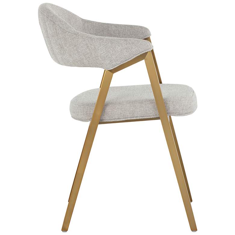 Image 4 Sunpan Burgos Dining Armchair Belfast Heather Gray more views