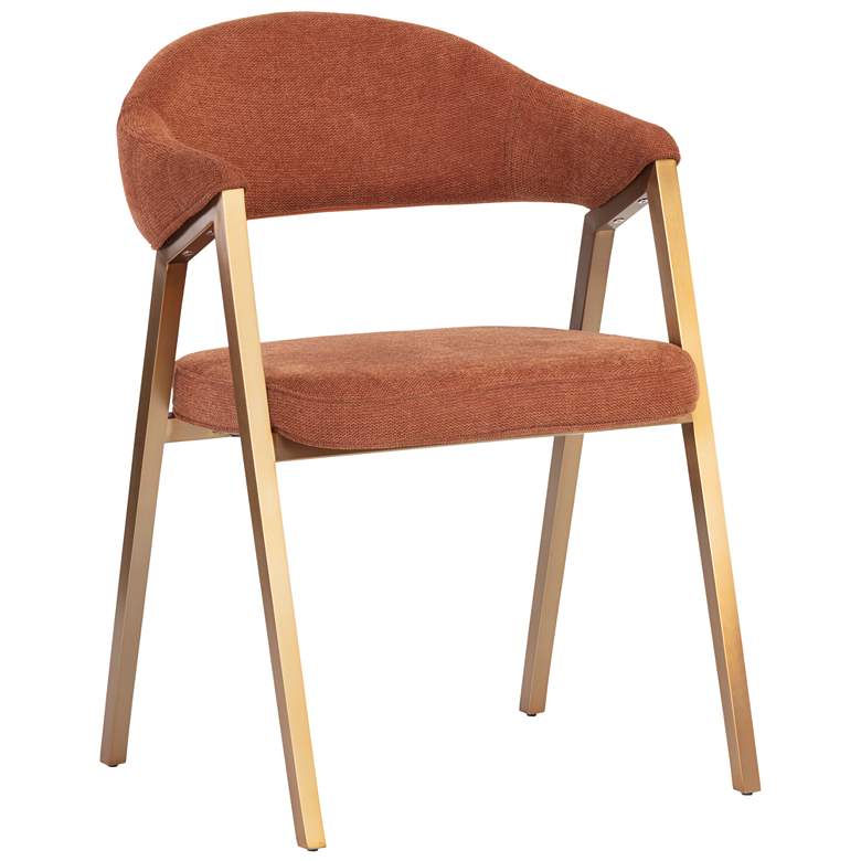 Image 1 Sunpan Burgos Dining Armchair Belfast Rust