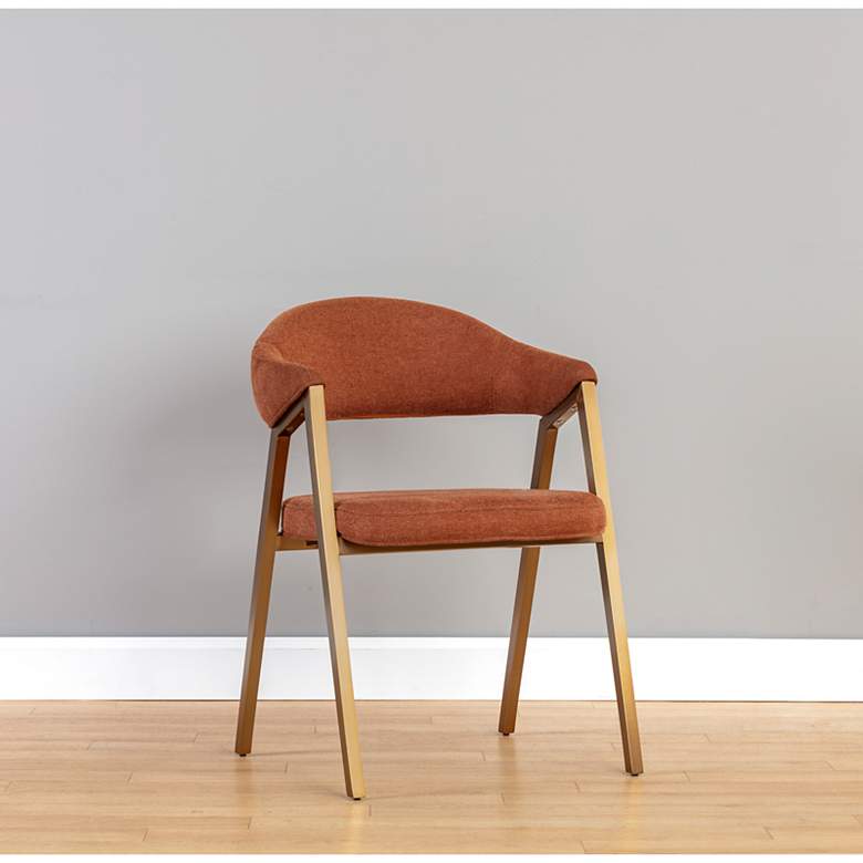 Image 1 Sunpan Burgos Dining Armchair Belfast Rust