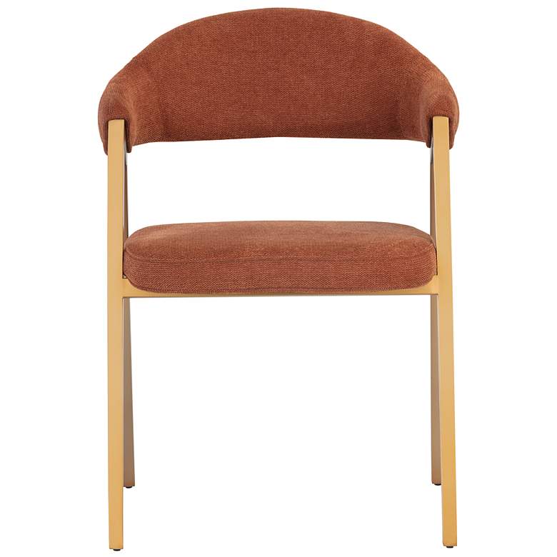 Image 3 Sunpan Burgos Dining Armchair Belfast Rust more views