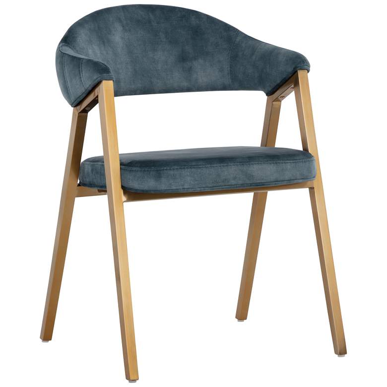 Image 1 Sunpan Burgos Dining Armchair Nono Petrol