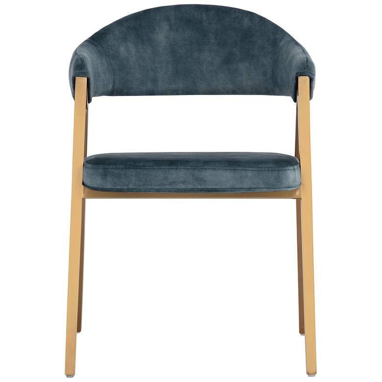 Image 2 Sunpan Burgos Dining Armchair Nono Petrol more views