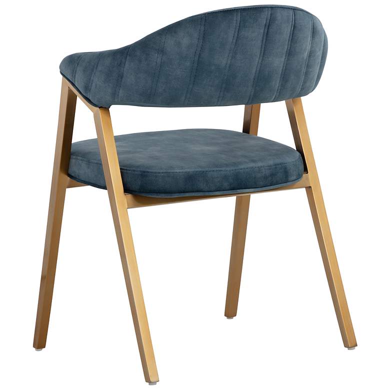 Image 4 Sunpan Burgos Dining Armchair Nono Petrol more views