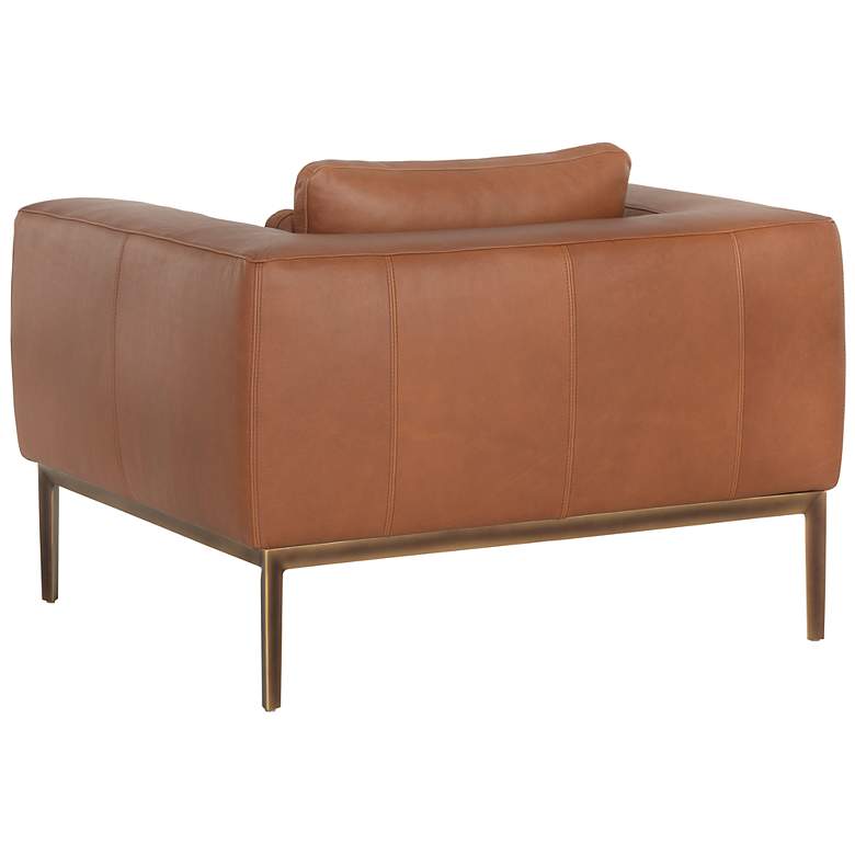 Image 5 Sunpan Burr Armchair Behike Saddle Leather more views