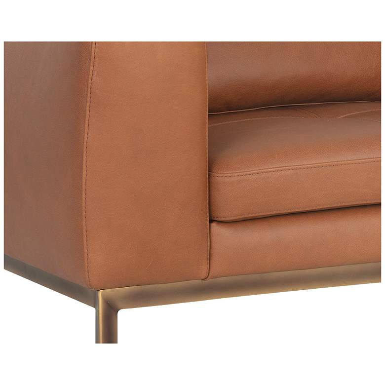 Image 6 Sunpan Burr Armchair Behike Saddle Leather more views