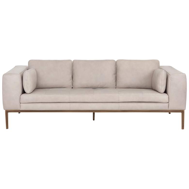 Image 2 Sunpan Burr Sofa Bali Bone Leather more views