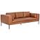 Sunpan Burr Sofa Behike Saddle Leather