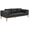 Sunpan Burr Sofa Serbia Black Leather