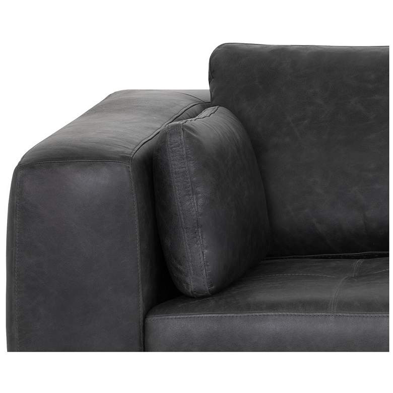 Image 6 Sunpan Burr Sofa Serbia Black Leather more views