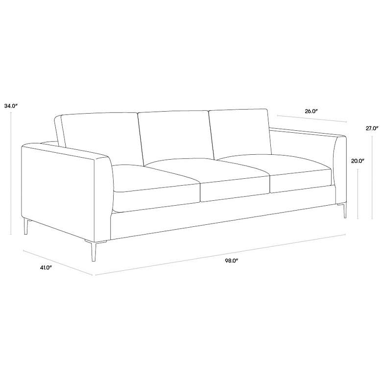 Image 6 Sunpan Byward Sofa Liv Smoke more views