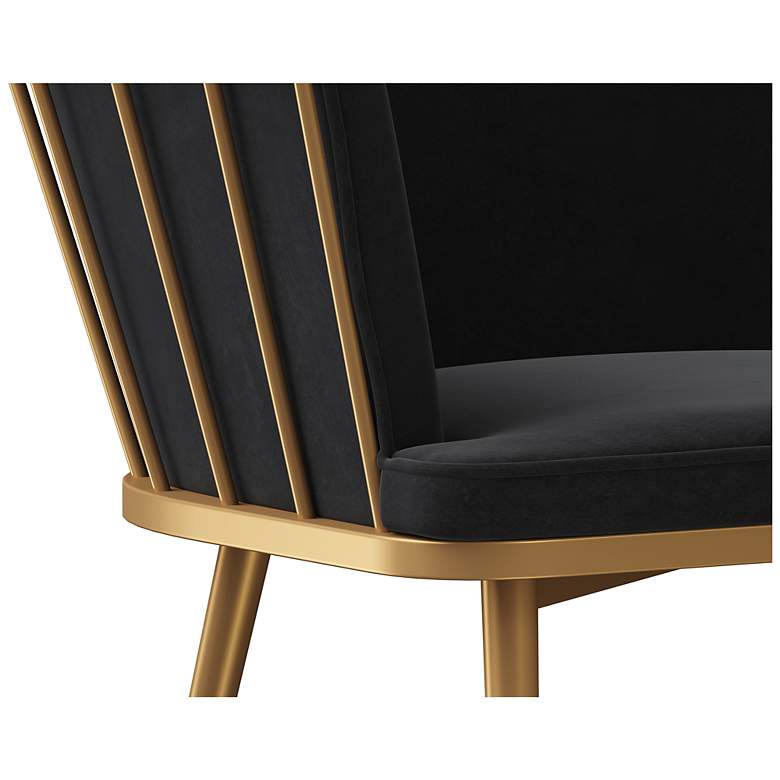 Image 5 Sunpan Caily Dining Armchair Abbington Black more views