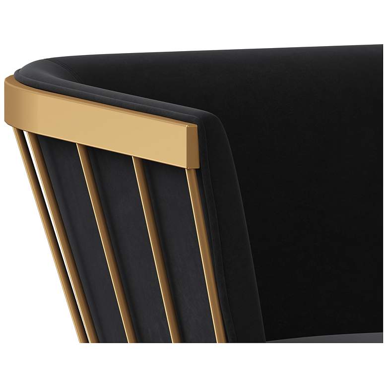 Image 6 Sunpan Caily Dining Armchair Abbington Black more views