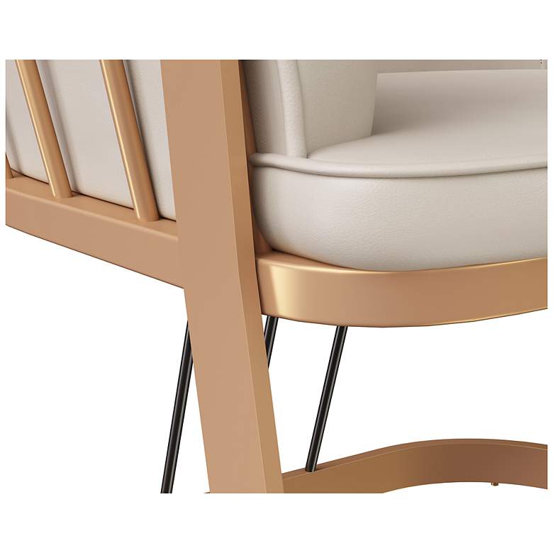 Image 6 Sunpan Caily Lounge Chair Bravo Cream more views
