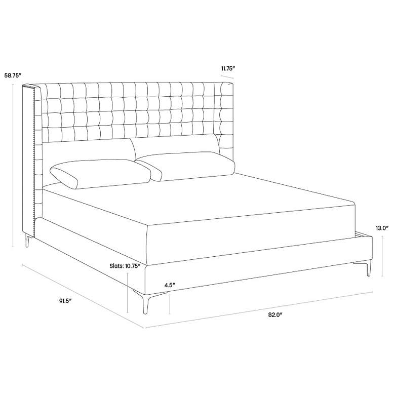 Image 5 Sunpan Cairo Bed King Antonio Porcelain more views