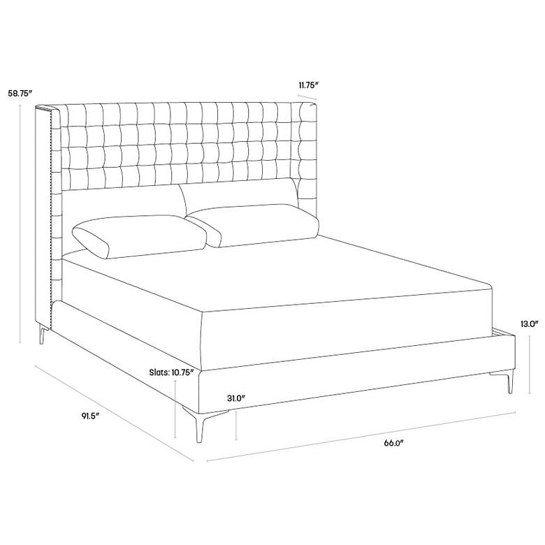 Image 4 Sunpan Cairo Bed Queen Antonio Charcoal more views