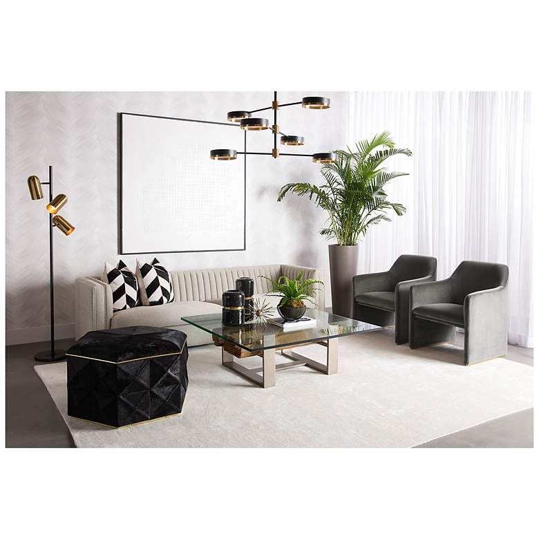 Image 7 Sunpan Caitlin Sofa Hemingway Silver more views