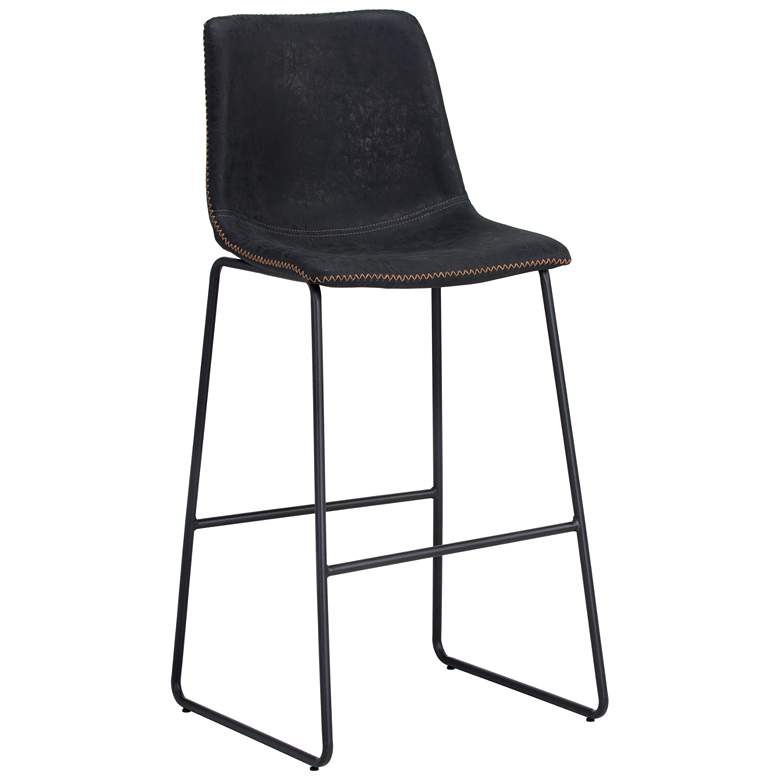 Image 1 Sunpan Cal Barstool Antique Black Set of 2