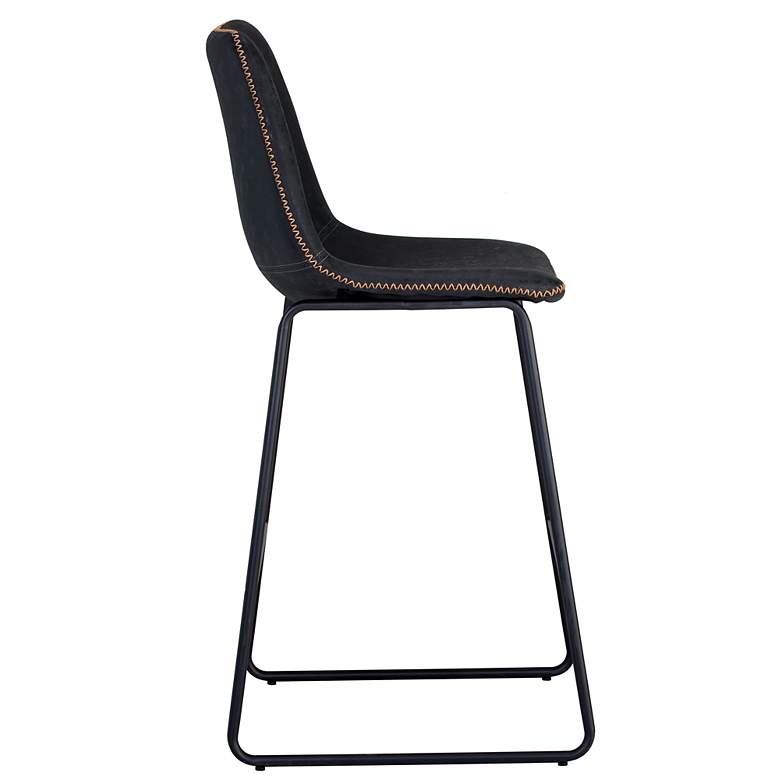 Image 2 Sunpan Cal Counter Stool Antique Black Set of 2 more views