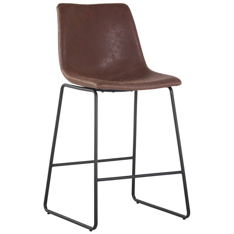 Image 2 Sunpan Cal Counter Stool Antique Brown S