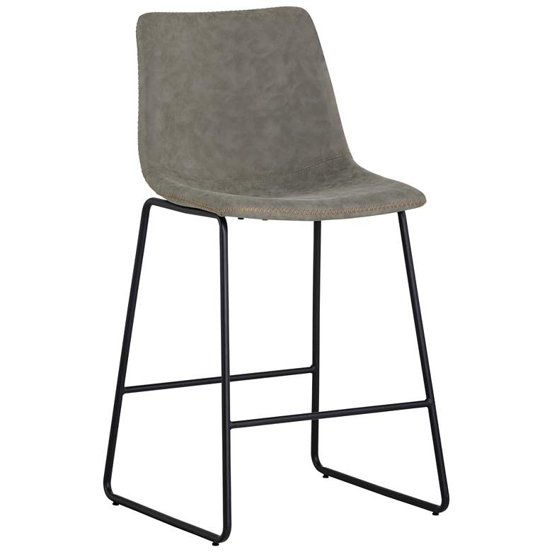 Image 2 Sunpan Cal Counter Stool Antique Gray Se
