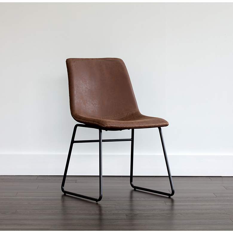 Image 1 Sunpan Cal Dining Chair Antique Brown Set of 2