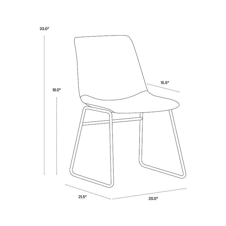 Image 7 Sunpan Cal Dining Chair Antique Brown Set of 2 more views
