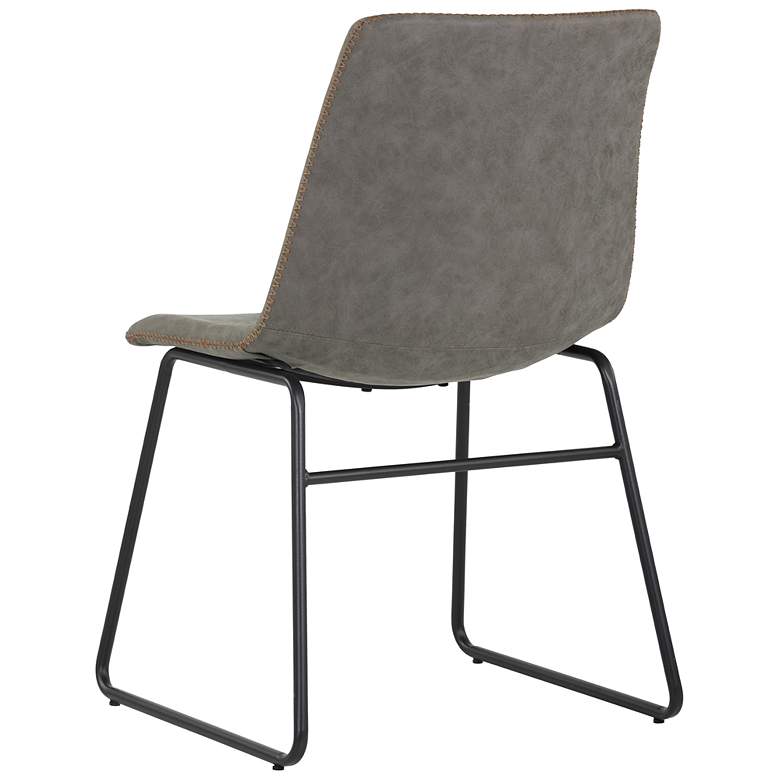 Image 4 Sunpan Cal Dining Chair Antique Gray Set of 2 more views