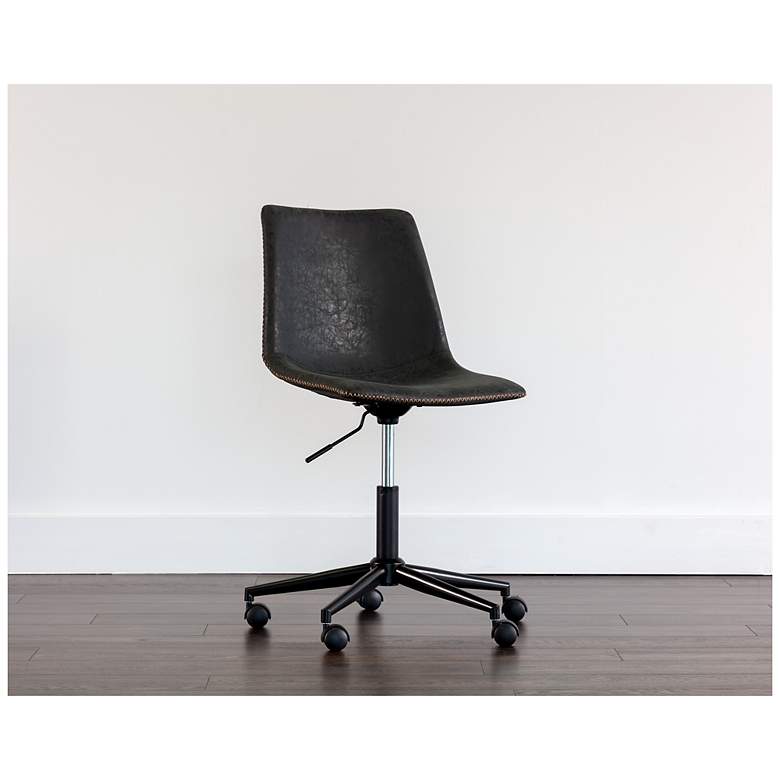Image 5 Sunpan Cal Office Chair Antique Black more views
