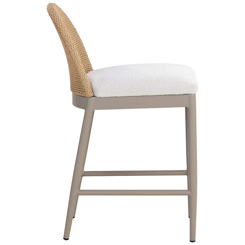 Image 3 Sunpan Calandri Counter Stool Greige Louis Cream more views
