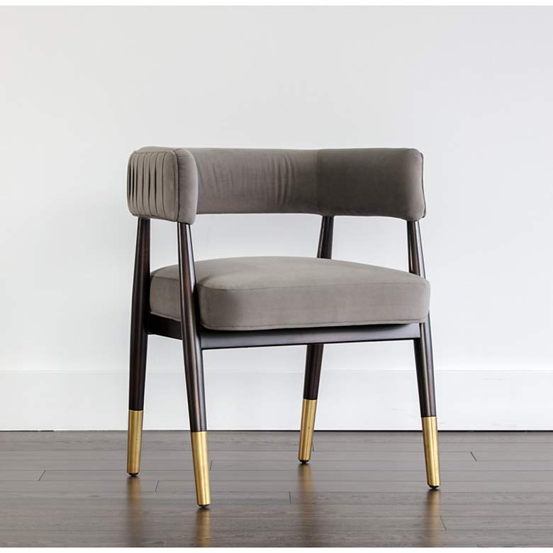 Image 1 Sunpan Callem Dining Armchair Antonio Charcoal