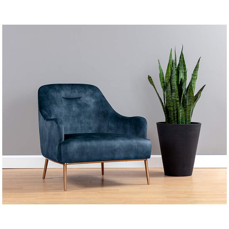 Image 1 Sunpan Cameron Lounge Chair Nono Petrol