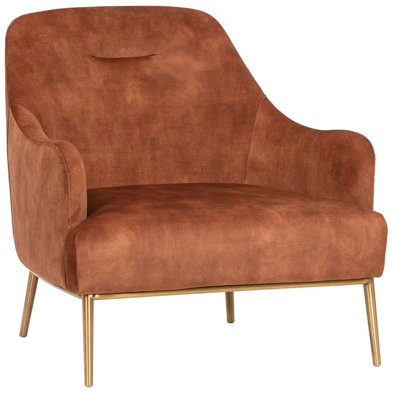 Image 1 Sunpan Cameron Lounge Chair Nono Rust