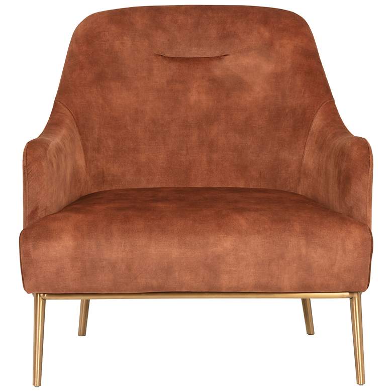 Image 2 Sunpan Cameron Lounge Chair Nono Rust more views